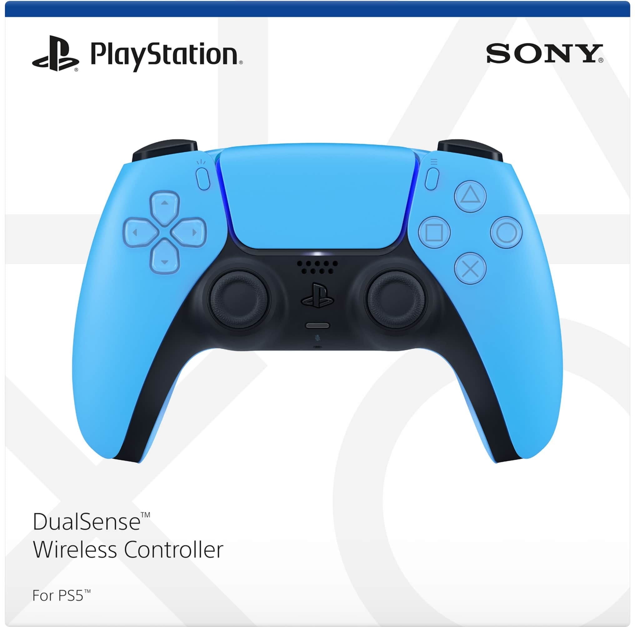 PlayStation 5 Slim Digital 825GB SSD Console with Two Controllers, White and Chroma Teal DualSense and Dual Controller Charger - PS5 Slim Digital Console