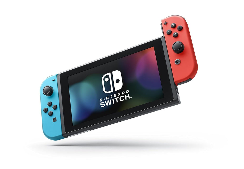 Nintendo Switch with Neon Blue and Neon Red Joy Con Bundle (JP Edition) Powever Exclusive Bundle