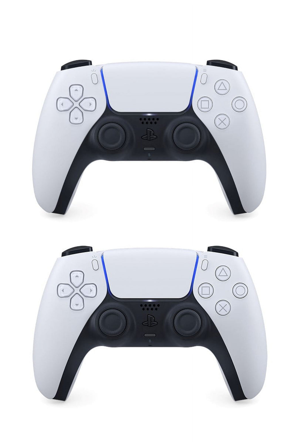 PlayStation 5 Slim Disc 2TB SSD ASTRO BOT Bundle with Two Controllers, White and Cobalt Blue DualSense and Mytrix Dual Controller Charger - PS5 Slim Disc Edition
