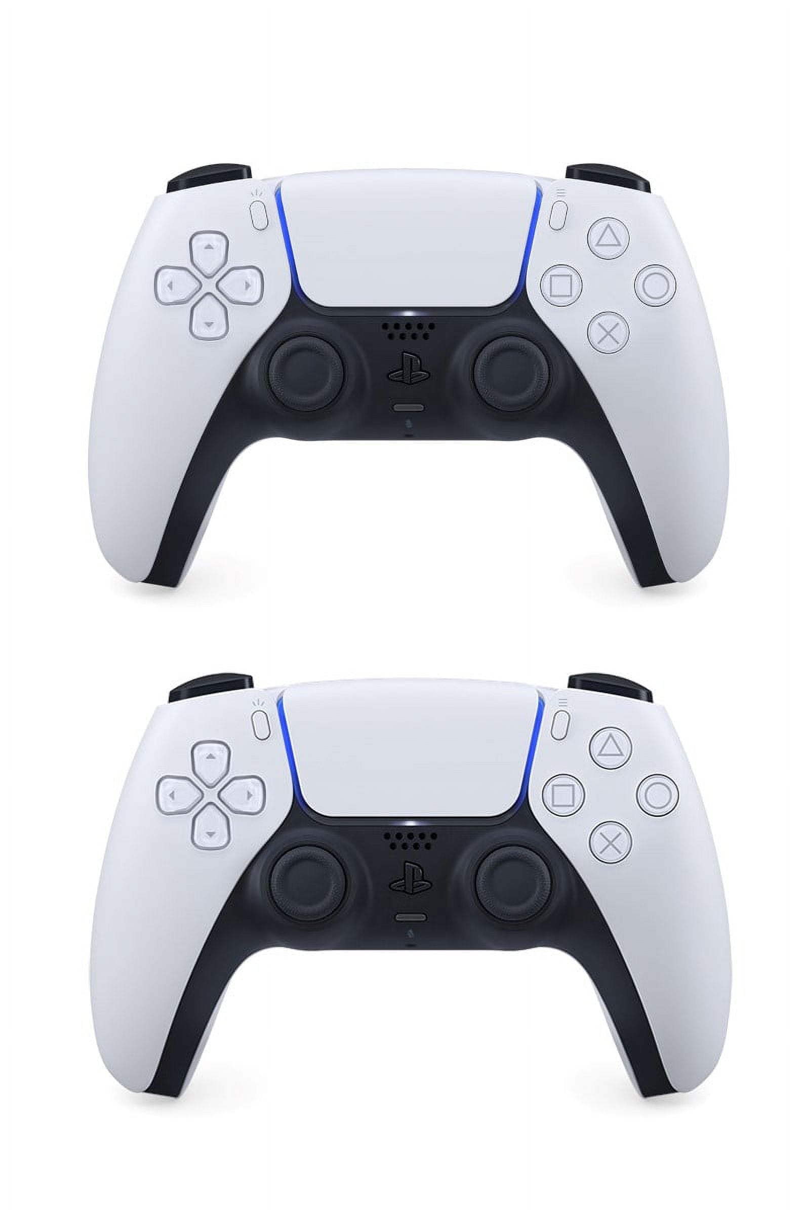 PlayStation 5 Slim Disc 2TB SSD ASTRO BOT Bundle with Two Controllers, White and Cobalt Blue DualSense and Mytrix Dual Controller Charger - PS5 Slim Disc Edition