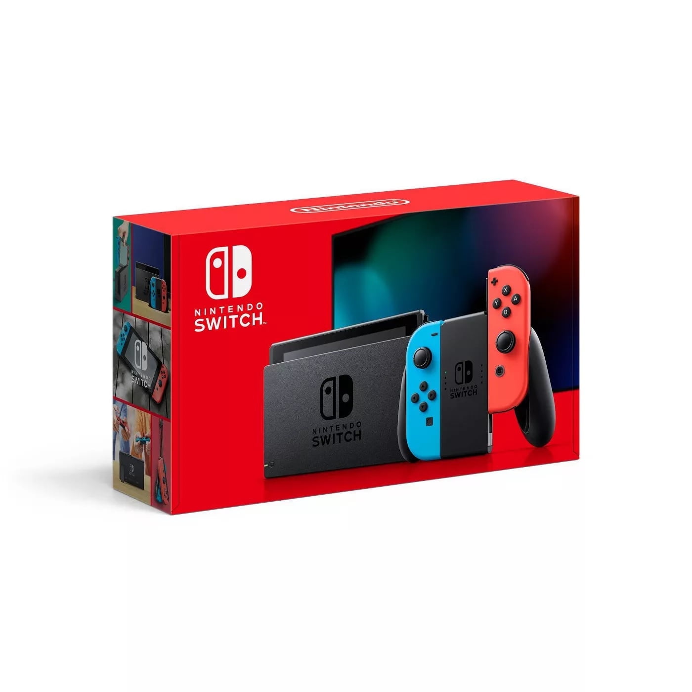 Nintendo Switch, Nintendo, HAC-001(-01) Console with Neon Blue & Red Joy-Con, 32 GB