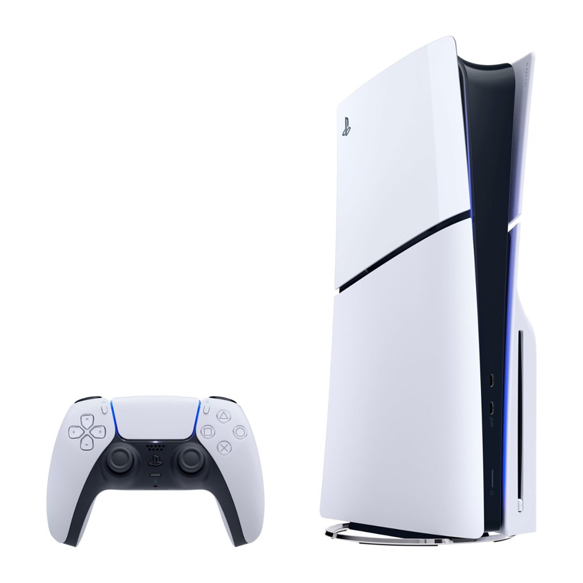 2023 New PlayStation 5 Slim Disc Edition Marvel's Spider-Man 2 Bundle with Two Controllers White and Cosmic Red Dualsense and Mytrix Controller Case - Slim PS5 1TB PCIe SSD Gaming Console