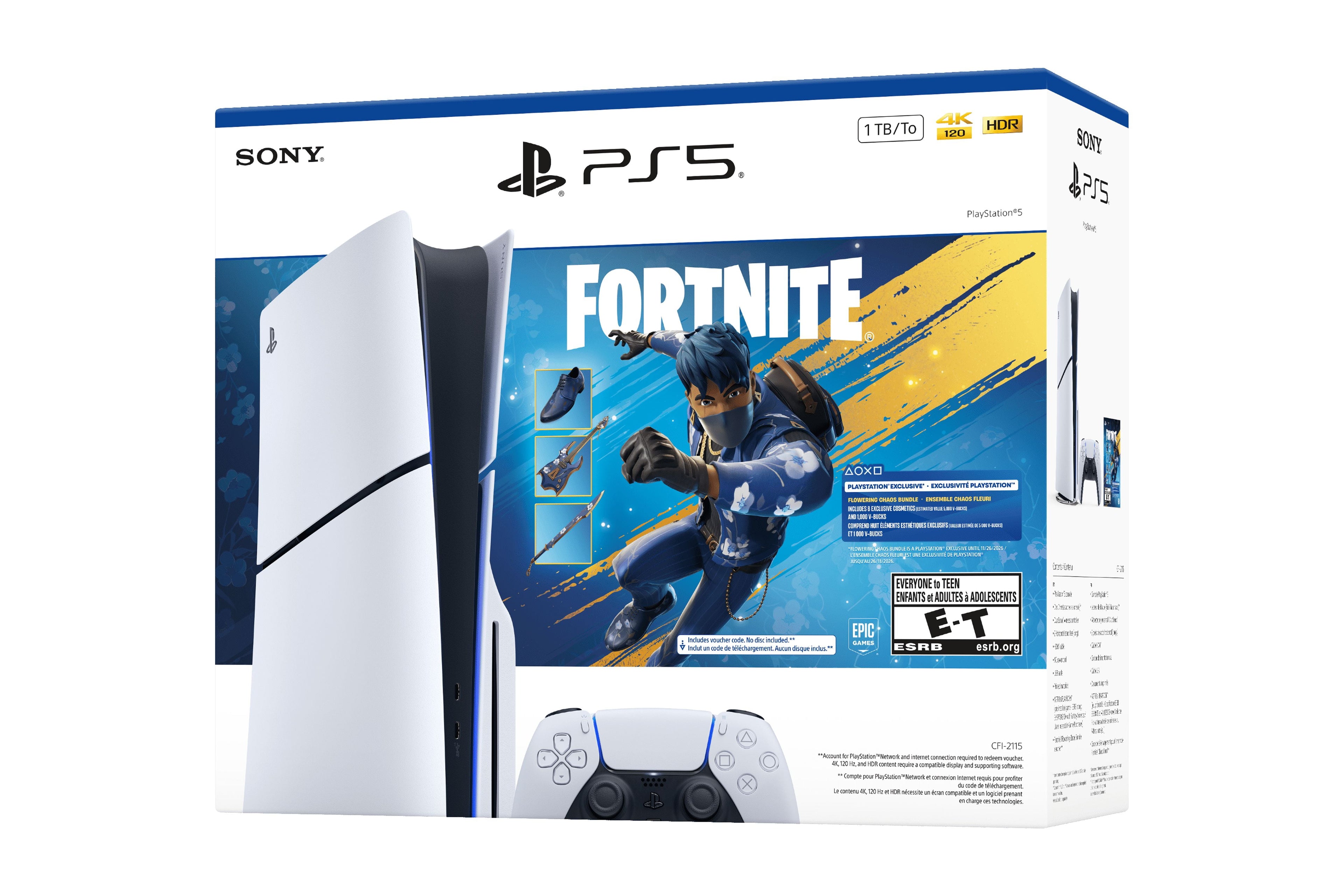 PlayStation 5 Console 1TB Fortnite - Flowering Chaos Bundle