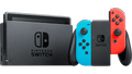 Restored Nintendo Switch Console with Neon Red and Blue Joycons