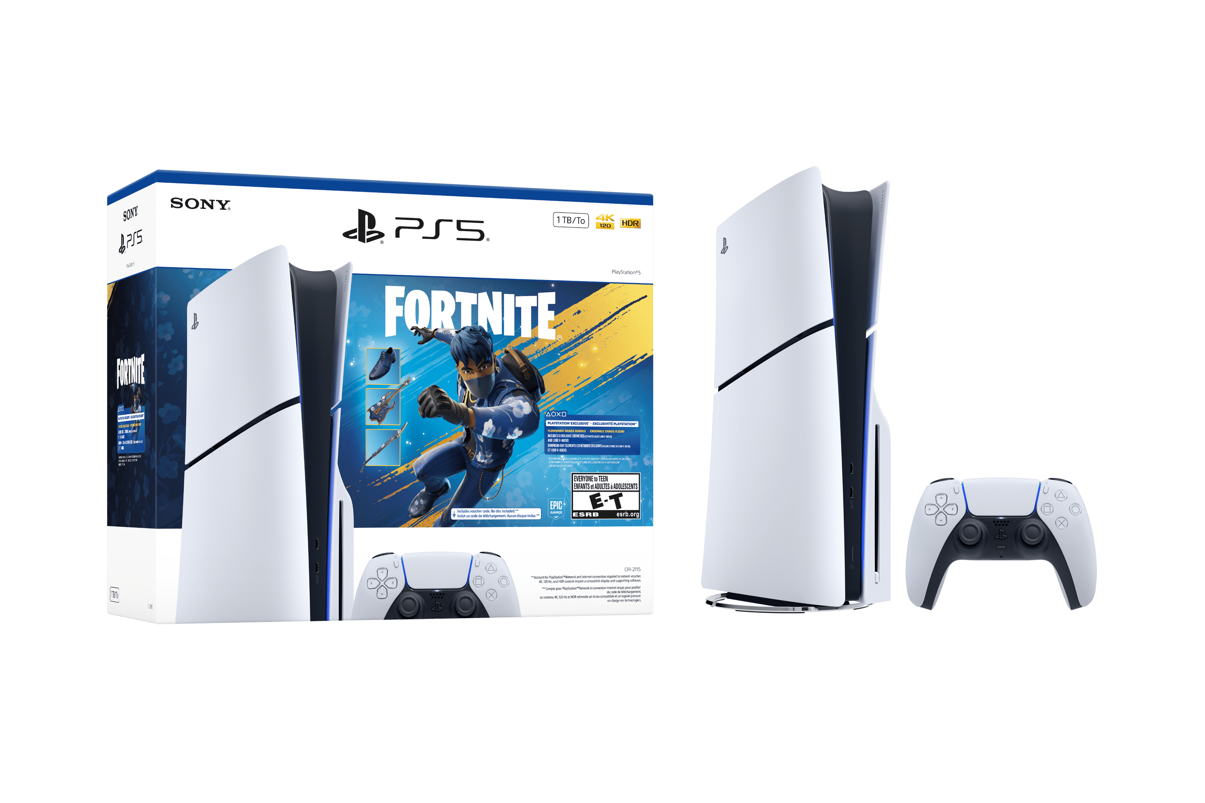 PlayStation 5 Console 1TB Fortnite - Flowering Chaos Bundle